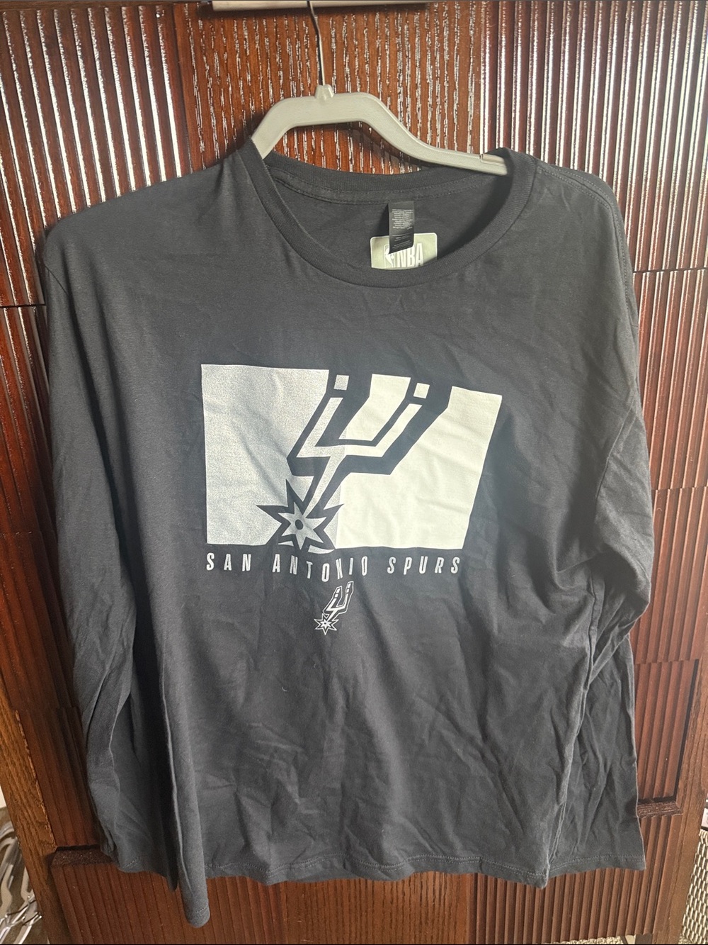 Black Long Sleeve San Antonio Spurs shirt